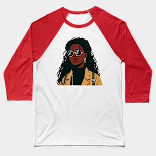 Black woman Baseball T-Shirt